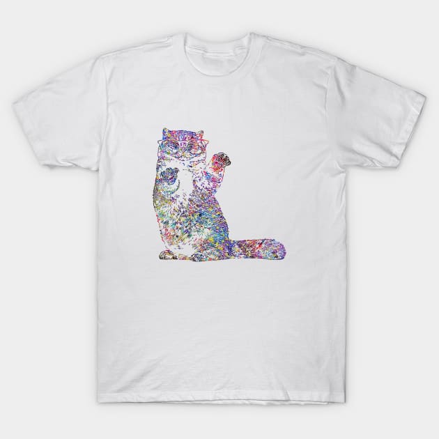 Cute cat T-Shirt by RosaliArt